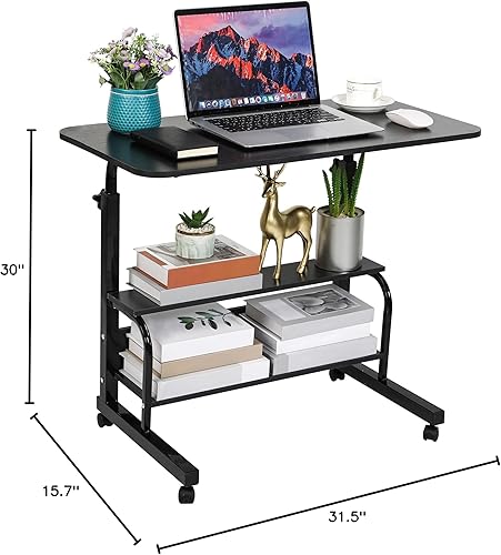 Miniatura 3 de Escritorio de computadora para estudiantes, muebles de oficina en casa, escritorio de espacio pequeño de 15.7 x 31.5 pulgadas, mesa de juegos