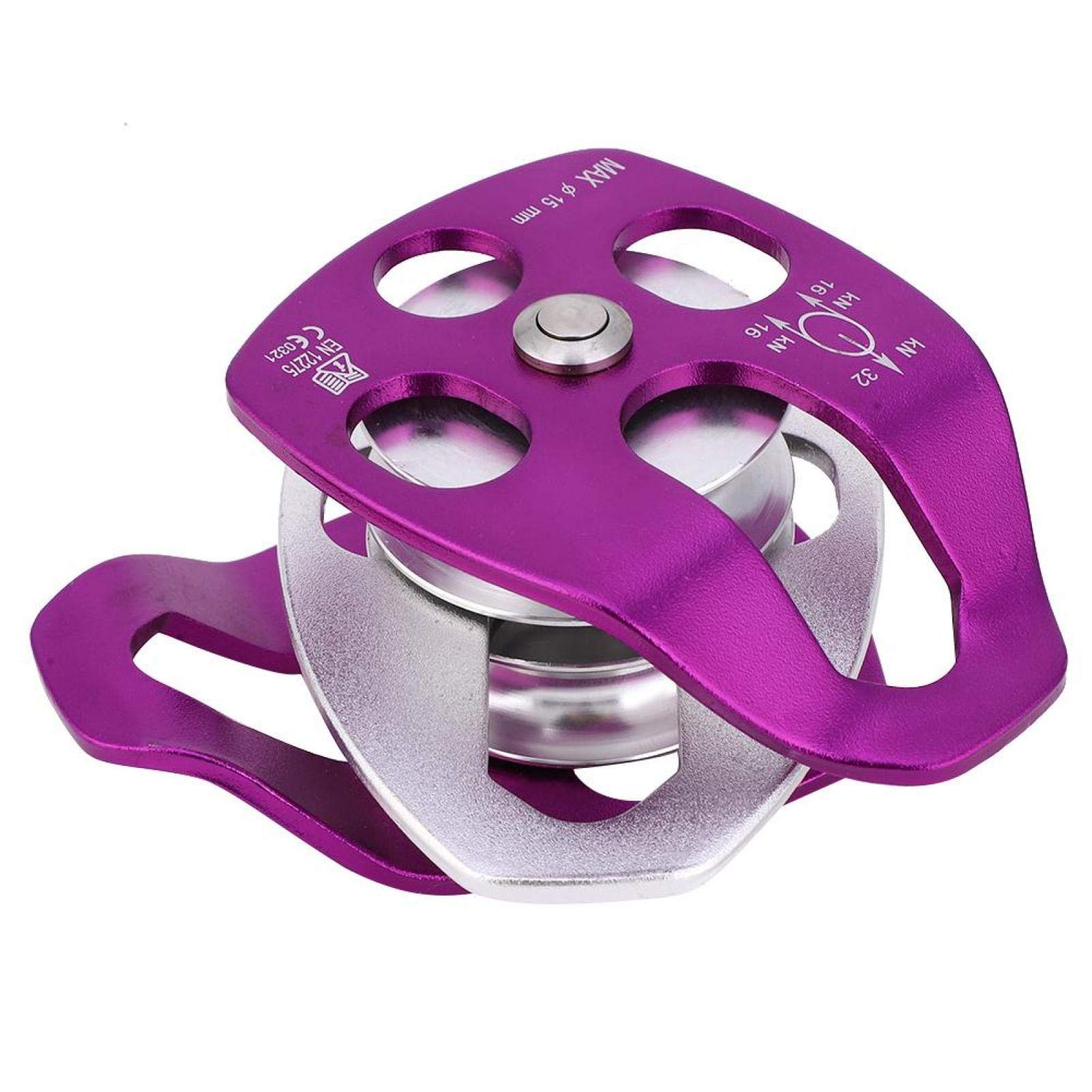 Side Swing Pulley, Pulley Roller Strong and Durable Easy To Use for Engineering Protection(Purple)