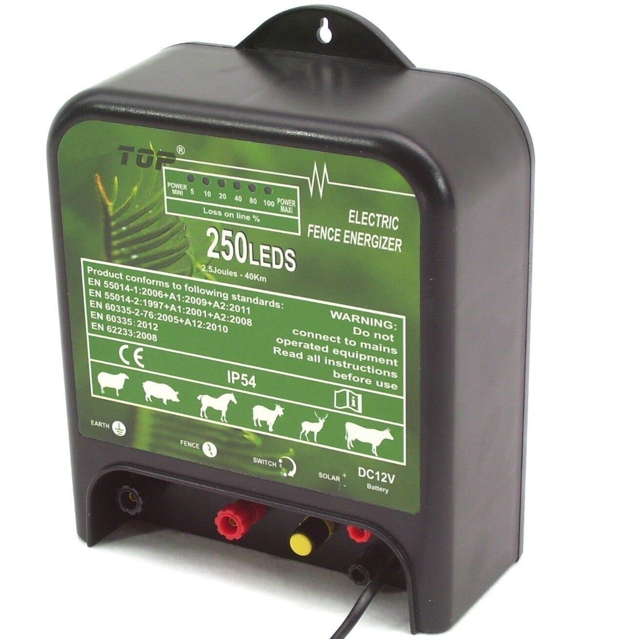 Apex Valla eléctrica para vallas (12 V, 2,5 julios)