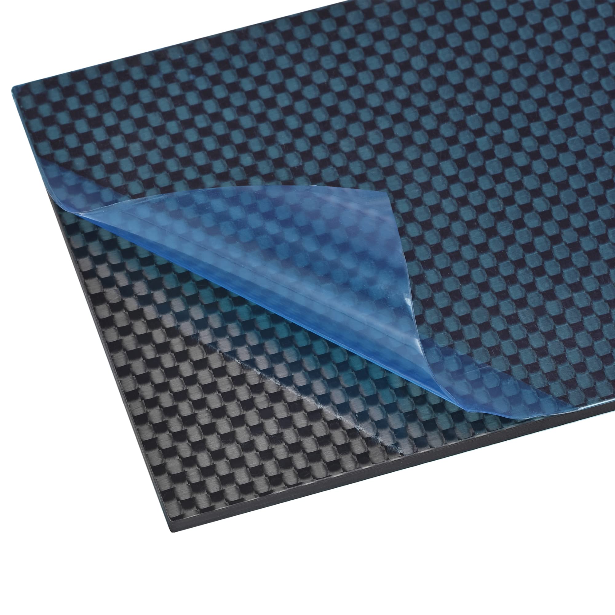 PATIKIL 125mm x 75mm x 3mm Carbonio Fibra Lastra Pannello Fogli (Lucido)