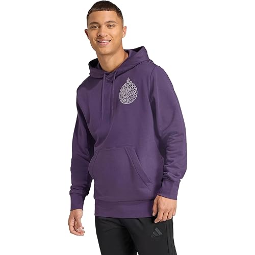 adidas Men's Holiday Metallic Graphic Hoodie