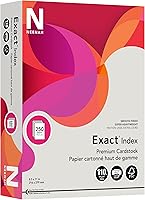 Vista 1 de Neenah Exact Index papel tarjeta, 110 libras, 8,5 x 11 pulgadas, 250 hojas, Gris