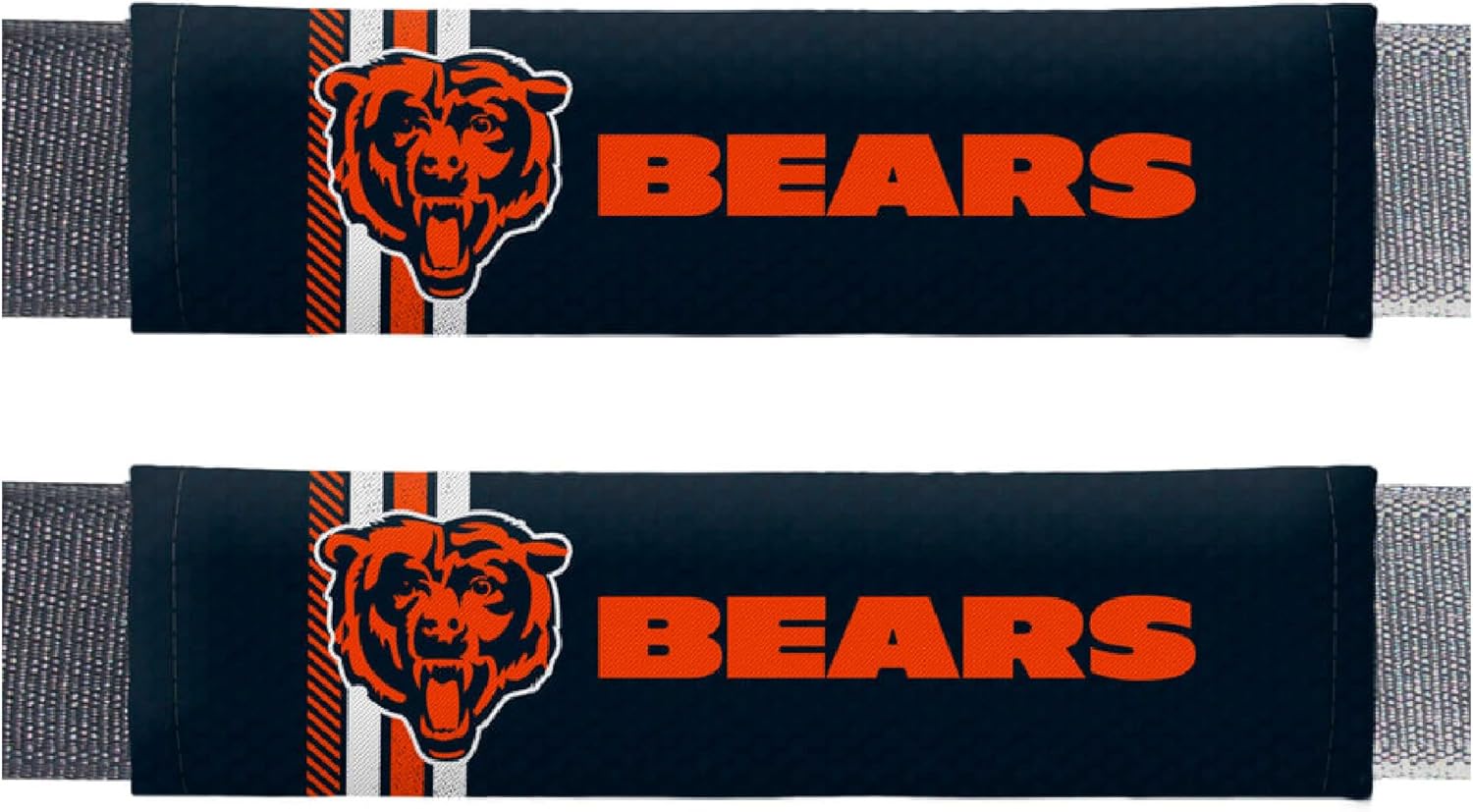 FANMATS 32089 Chicago Bears Team Color Rally Seatbelt Pad - 2 Pieces