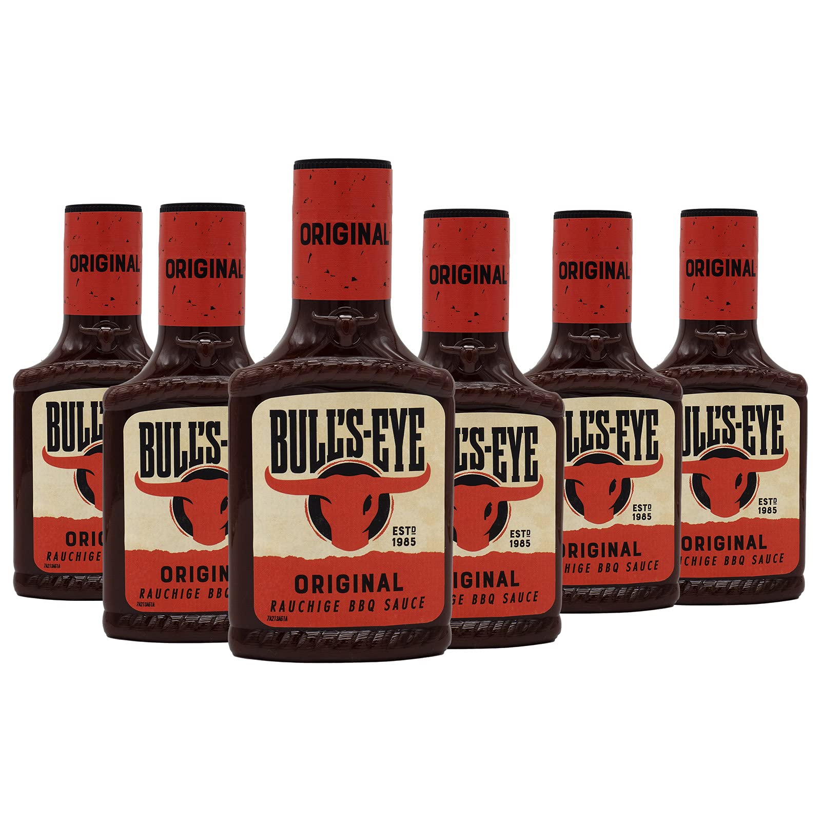 Bull's Eye Sauce BBQ Original - Salsa para barbacoa (300 ml, 6 botellas)