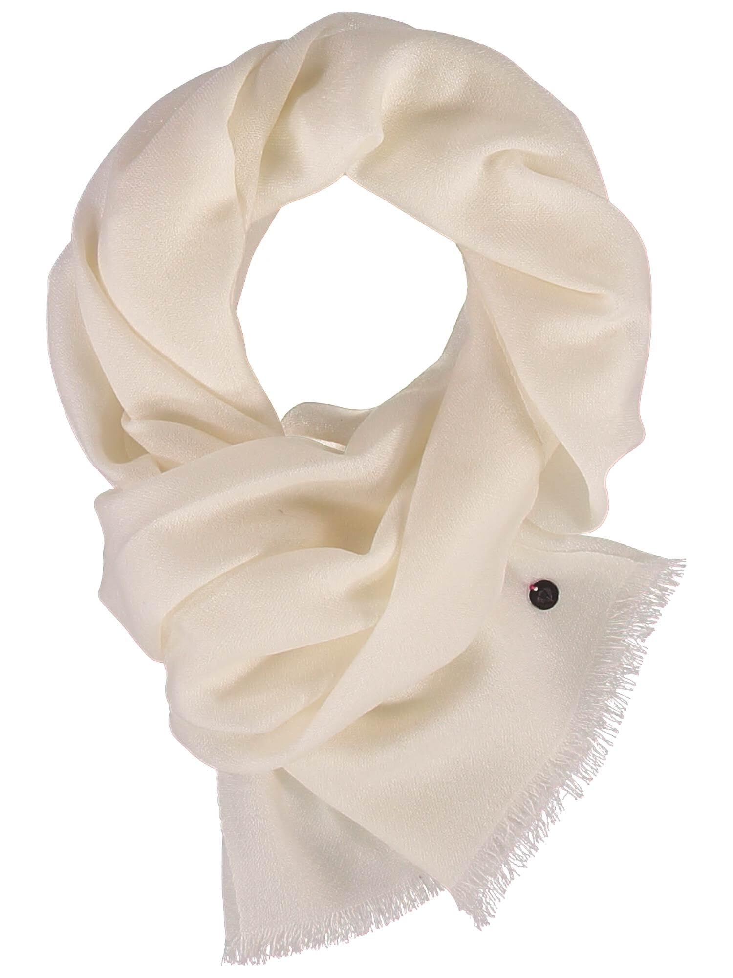 FRAAS Damen-Schal 70 x 190 cm - Modische Stola mit Fransen aus Wolle - Perfekt für jedes Outfit