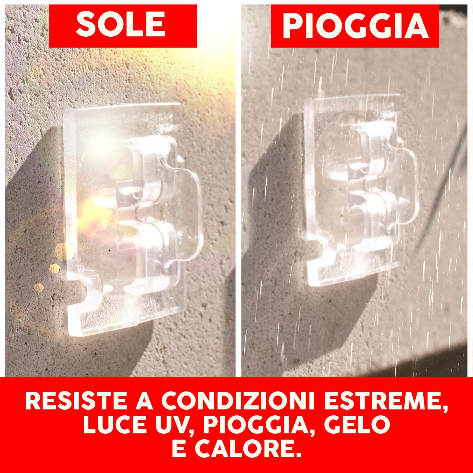 50 pezzi di ganci adesivi con 30ml di colla per montaggio, extra resistenti, per rete per gatti sul balcone – senza forare, trasparenti, resistenti agli agenti atmosferici, montaggio facile e veloce