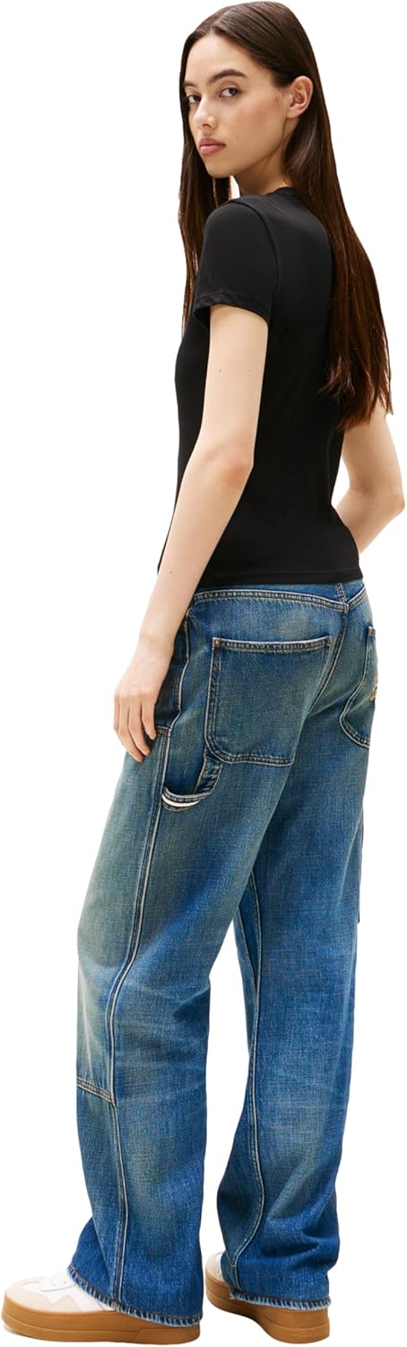 Tommy Jeans Womens Graphic Tee with Printed Logo Design - Image 4