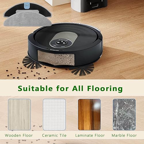 Miniatura 5 de Almohadilla de repuesto para trapeador de vacío para iRobot Roomba Combo i5i5+j5j5+, accesorios lavables y reutilizables, almohadillas suaves de