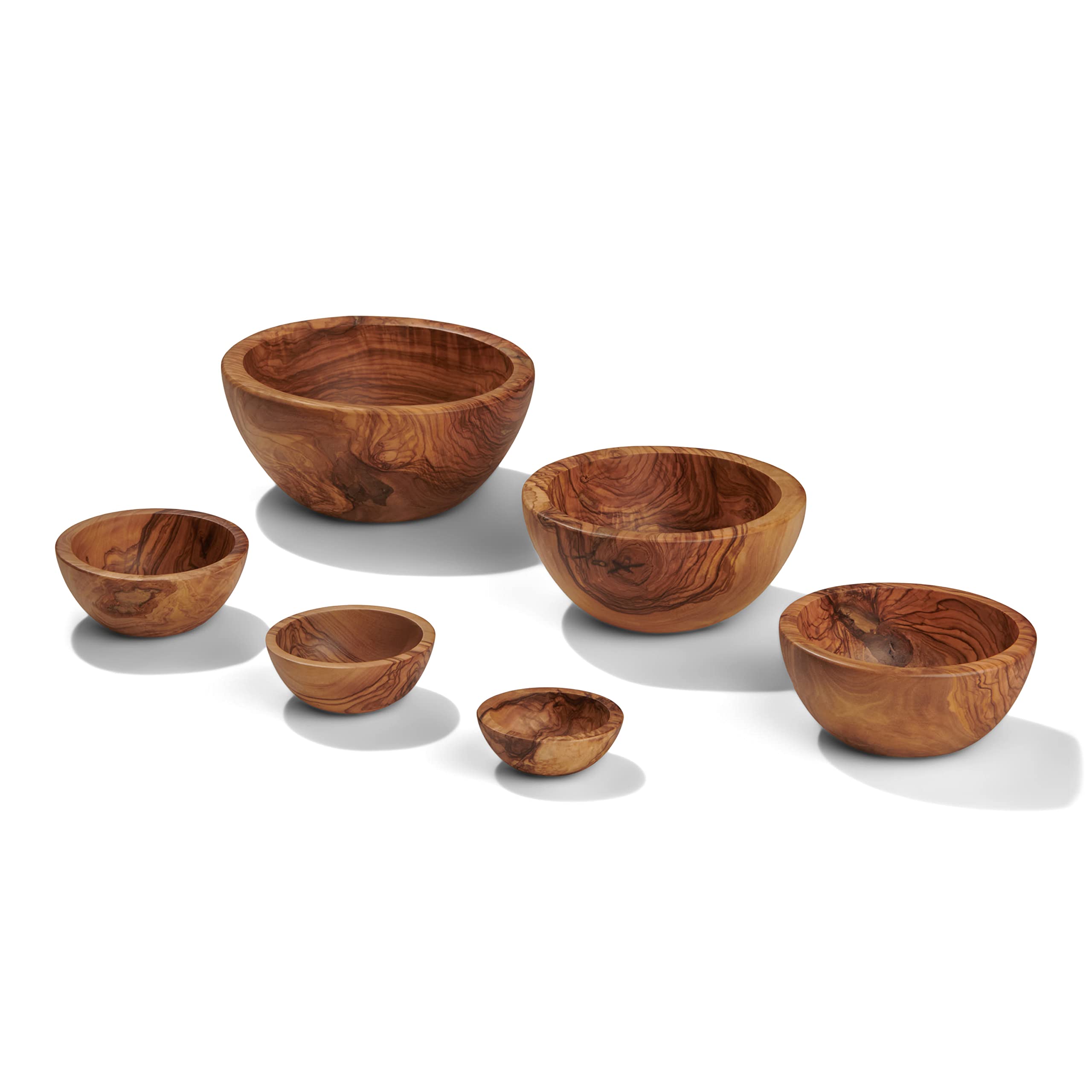 Berard 6er Set Olivenholz Geschenkbox Schalen Holz