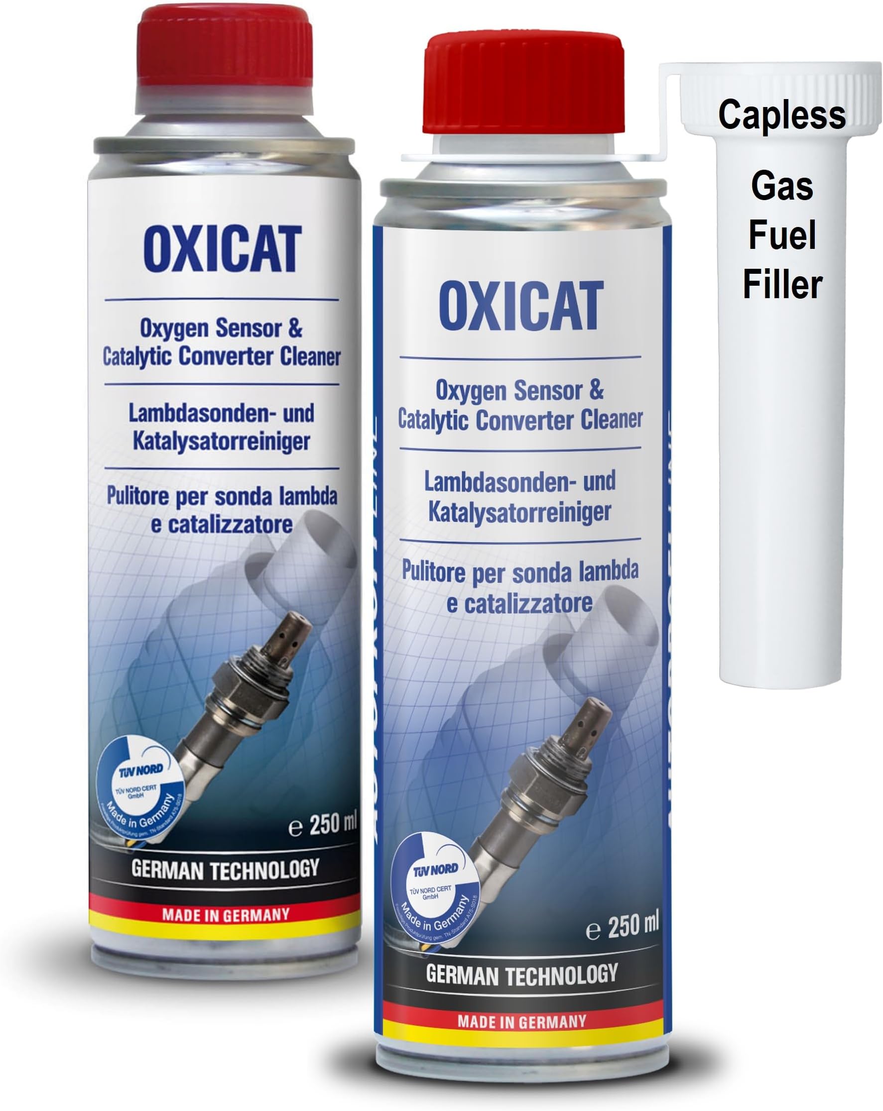 OXICAT- Oxygen Sensor, Catalytic Converter, & Turbocharger Cleaner -Pack of 2 FOR PREVENTIVE MAINTENANCE (500mL)