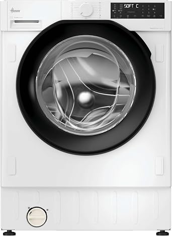 Hoover H-WASH 400 Integrated Washing Machine, 9kg, White & Black, A-30% [Energy Class A]