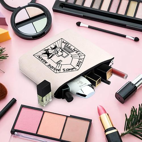 Miniatura 5 de BLUPARK Bolsa de maquillaje inspirada en la cantante, letras musicales, regalo para fanáticos del cantante, regalo de canción interior, Blancuzco,