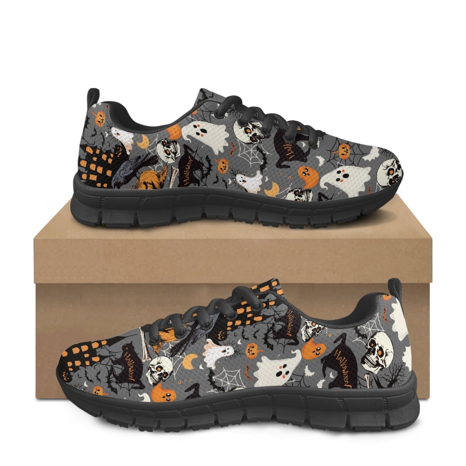 Coloranimal Primavera Estate Cartoon Ballerine per Donne Running Walking Sneakers, (Disegno di gatto