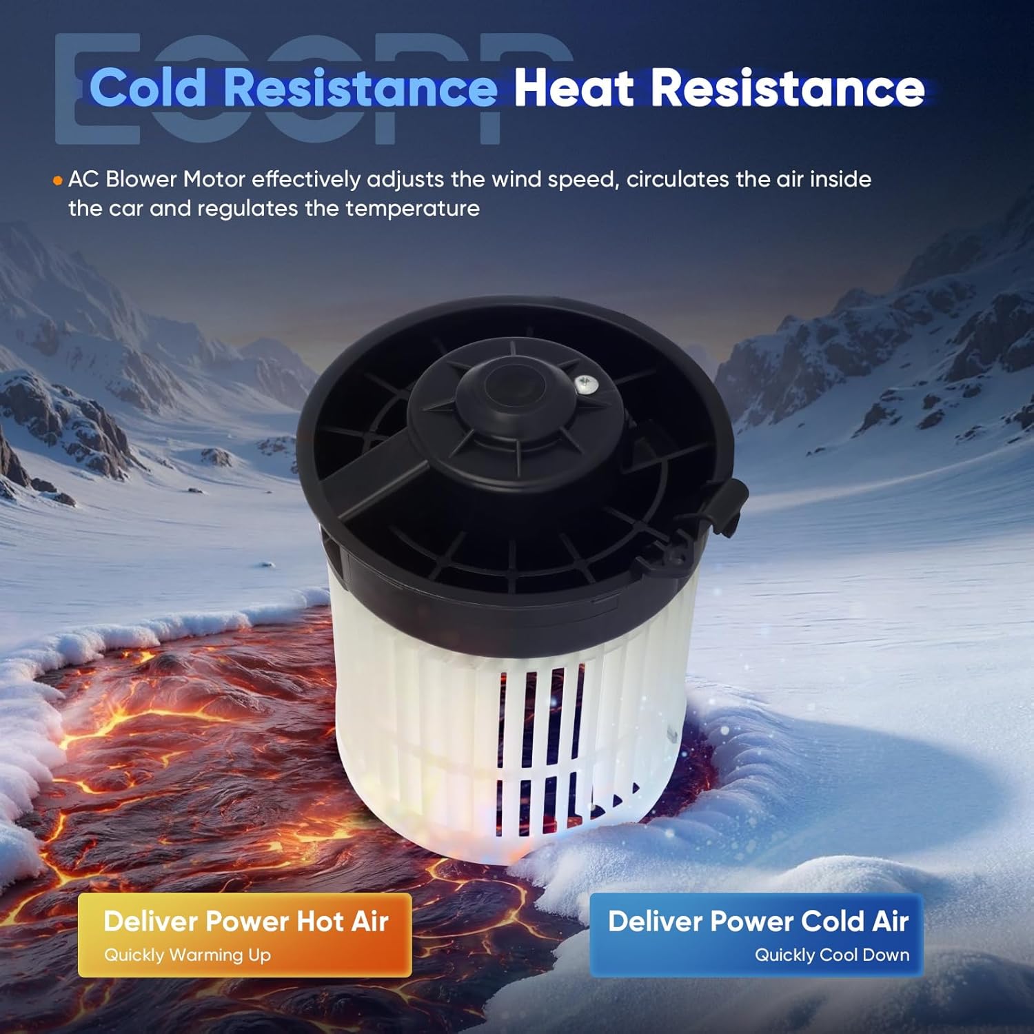 ECCPP HVAC Blower Motor w/Fan Cage Replacement Fit for 2014-2019 for Nissan Rogue/ 2017-2019 for Nissan Rogue Sport AC Heater Blower Motor OE Replaces-700323,27226-4BU0A,SK819176,BM10019C,NI3126126