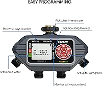 Vista 4 de Eden Temporizadores de agua digitales programables (93413 de 4 zonas y 93412 de 2 zonas)