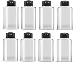 طقم برطمان تخزين توابل بلاستك شفافة لتخزين التوابل في المطبخ برطمانات باغطية محكمة الغلق 8