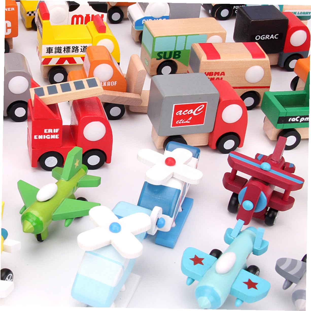 BESTonZON Mini Niños Juguete Avión para Piezas de Madera de 12