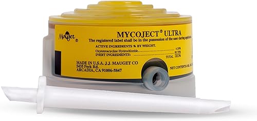 Mauget MycoJect Ultra 0.2 fl oz, inyector de árbol, antibiótico, que contiene clorhidrato de oxitetraciclina 4.3 por ciento, 24 cápsulas