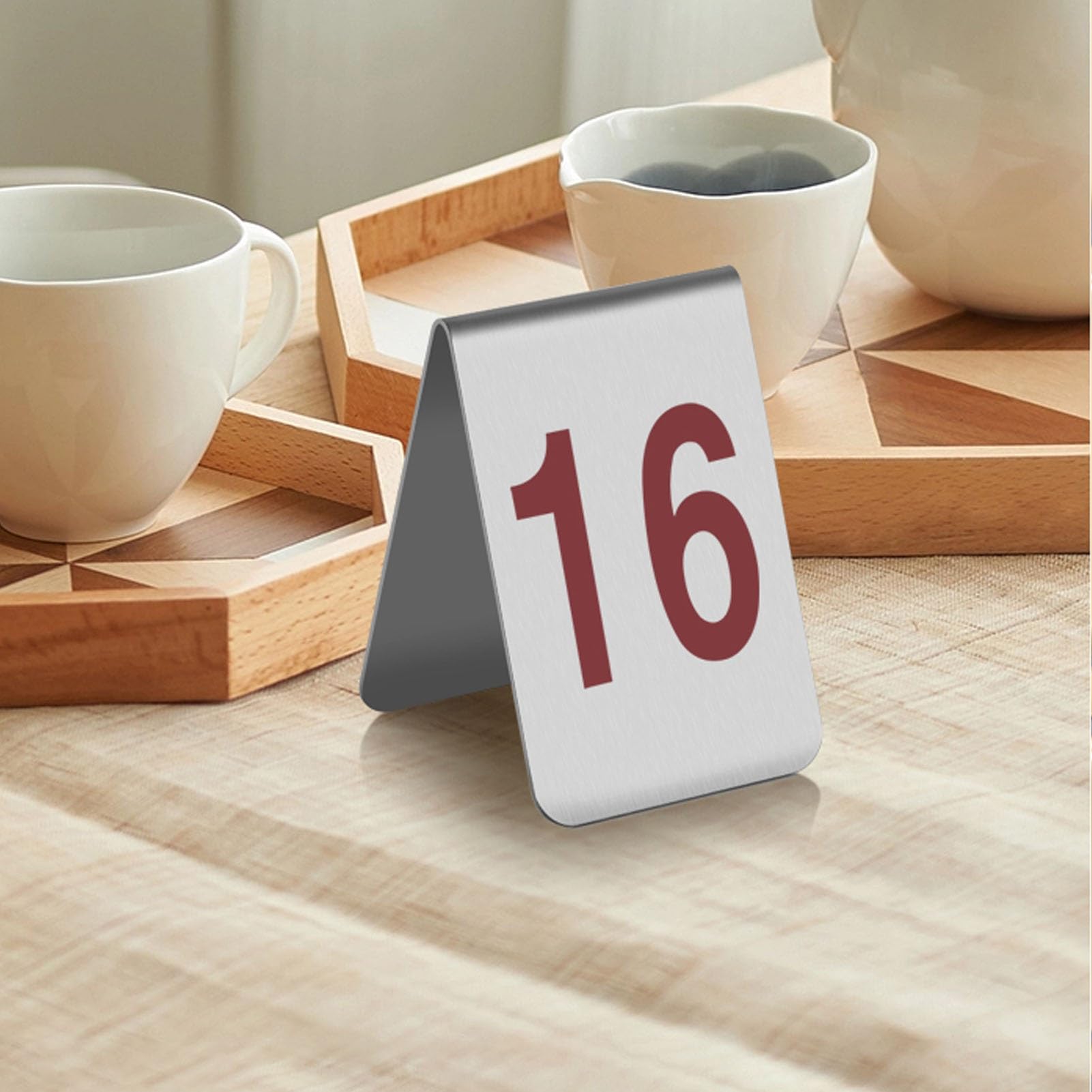 Números de mesa del 1 al 100, tarjetas de tienda de campaña de doble cara, tiendas de campaña de acero inoxidable para asientos de restaurante y boda, 2.3 x 2.9 pulgadas, ideal para eventos y