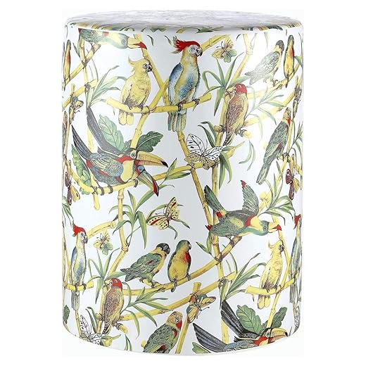 SAFAVIEH Outdoor Collection Forla Multicolored Ceramic Garden Stool