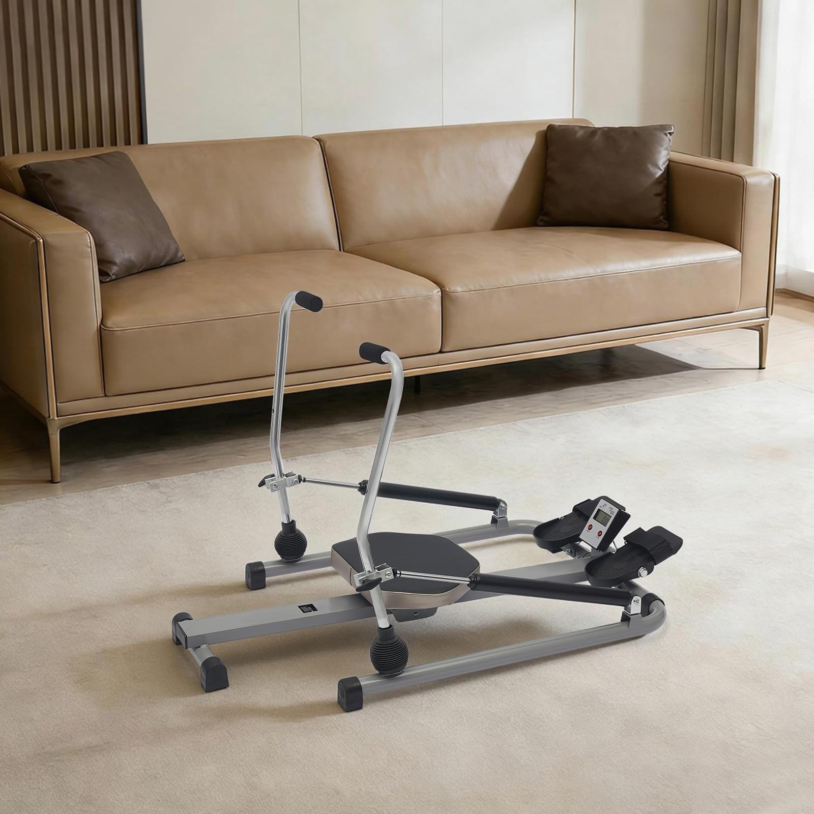 Rameur hydraulique en acier pour fitness