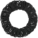 Expressions 216-Piece Hair Ties, 4mm Elastics Classic Black Value Pack, Durable No Metal Bands for Women\'s Ponytails, Thick, Curly and All Hair Types