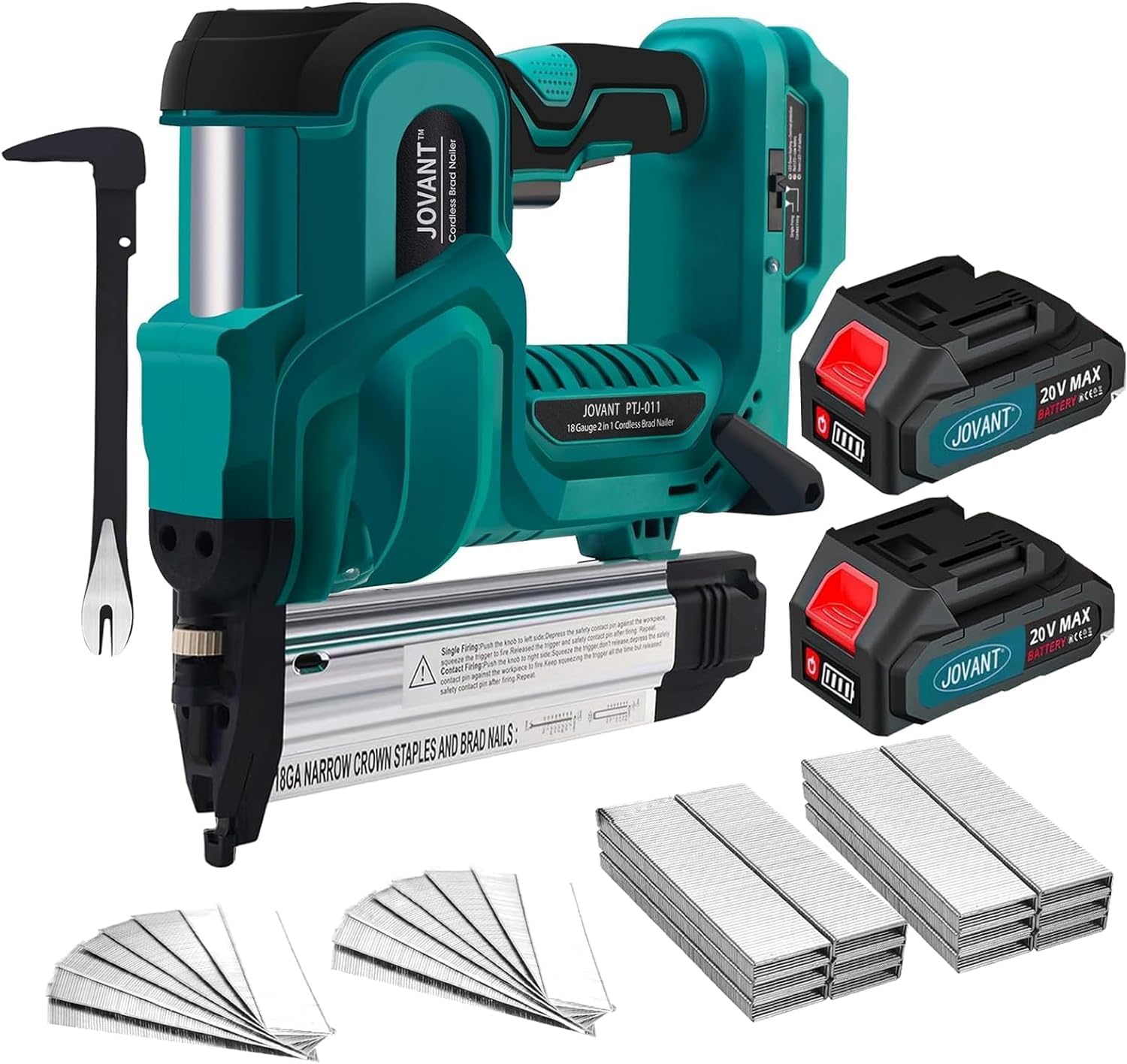 Excel 2-in-1 Electric Stapler Nailer Gun 15-32mm 18 Gauge Heavy Duty ...