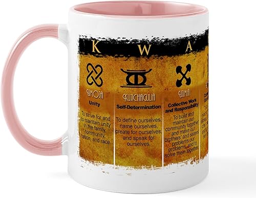 Vista 57 de CafePress Kwanzaa Principles - Taza de café de cerámica, taza de té, 11 onzas