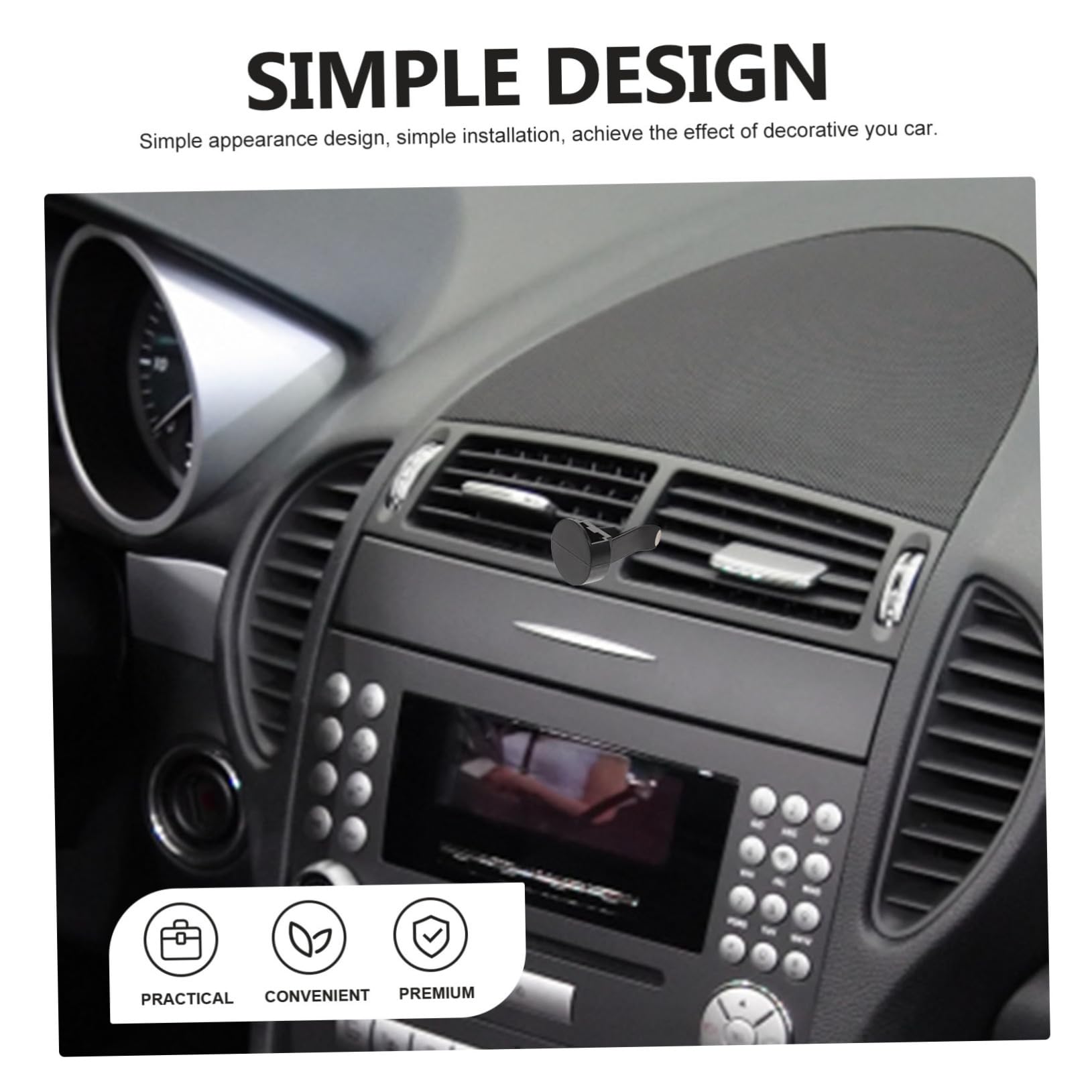 Clip per Bocchette di Ventilazione Auto Nere 100 Pezzi | Metallo e Plastica, Installazione Semplice, Uso Prolungato, per Bocchette Auto e Decorazione DIY