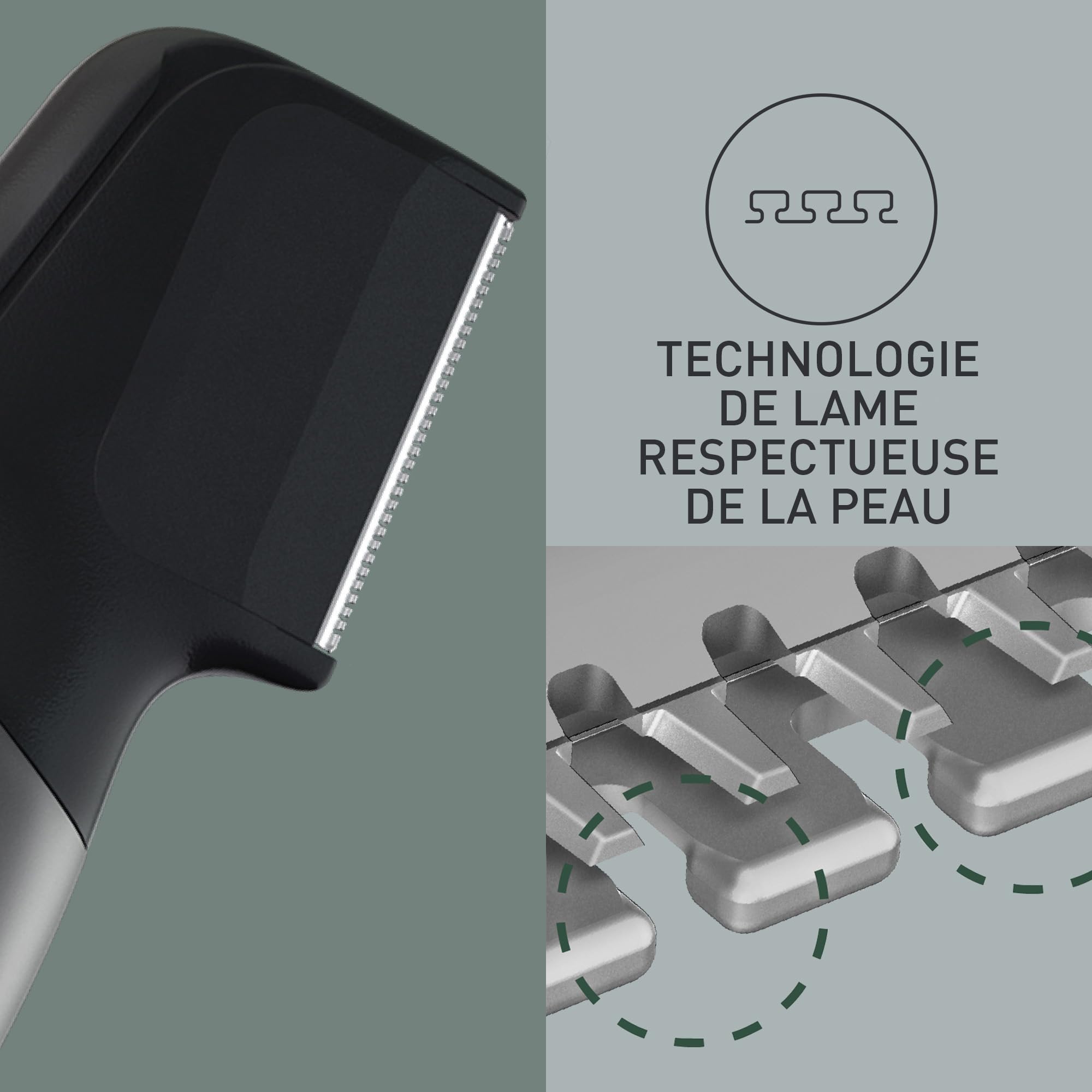 Panasonic - Personalcare ER-GY60-H503 | Tondeuse 2 en 1 - Barbe et corps - Ishaper 20 positions de coupe 4 accessoires 50 min d'autonomie Charge 1 heure Wet & Dry Argent