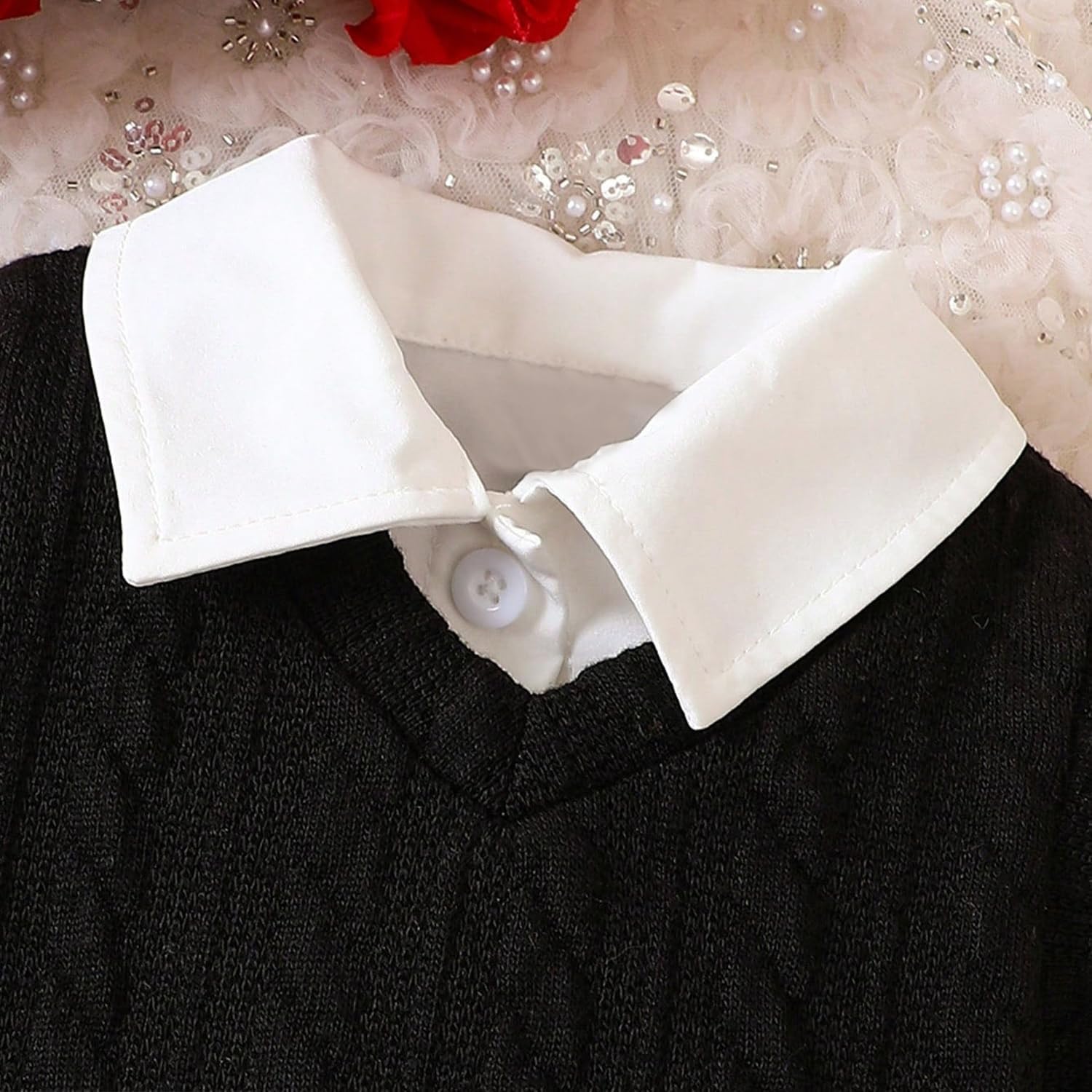 ChuYuKu Baby Girl Clothes Fall Winter Outfits Puff Sleeve Shirt Tartan Pleated Skirt Cute Vest Set Toddler Girl Dress Holiday - Image 6