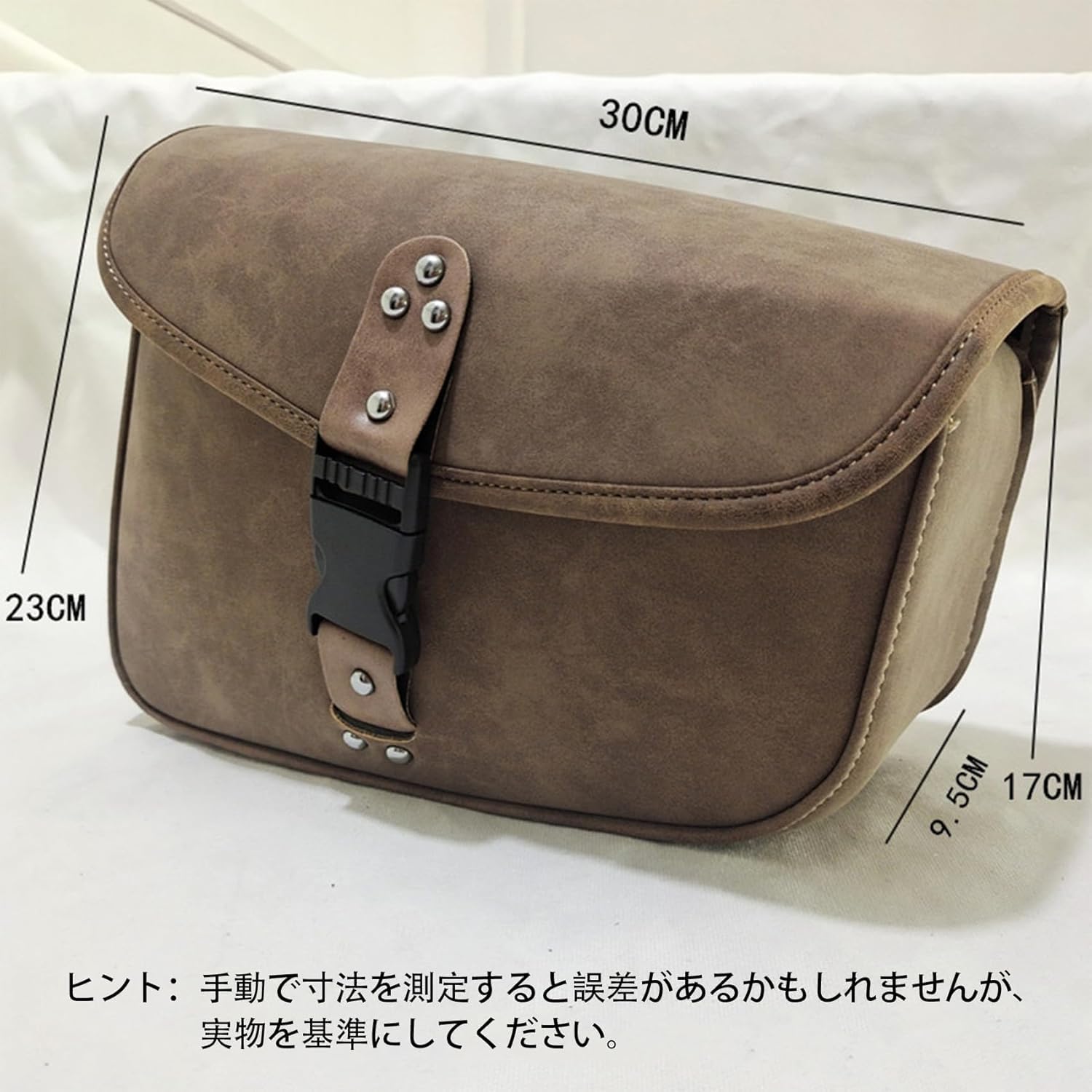 ヴィンテージスタイル 自転車用 サイドバッグ 2個セット Amazon | オートバイヴィンテージレトロPUレザーサイドサドルバッグ
