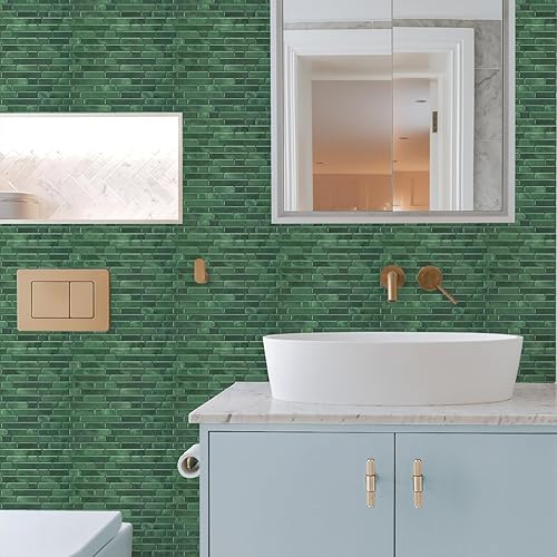 Vista 52 de STICKGOO - Azulejos autoadhesivos para loseta en muro, 12 x 12 pulgadas, azulejos autoadhesivos para loseta en muro de cocina y baño