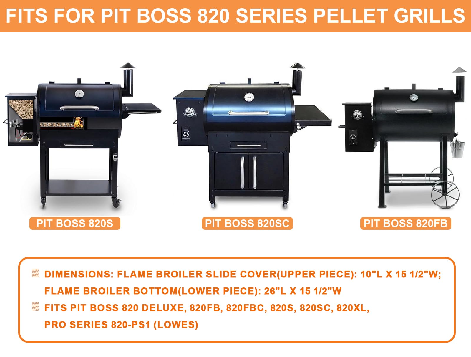 Ersatz-Schneckenwelle Für Pit Boss 820 Serie (50,5 Cm) Inkl. Nylonhülse – Passend Für Pellet-Grills 820D, 820SC, 820XL Uvm.