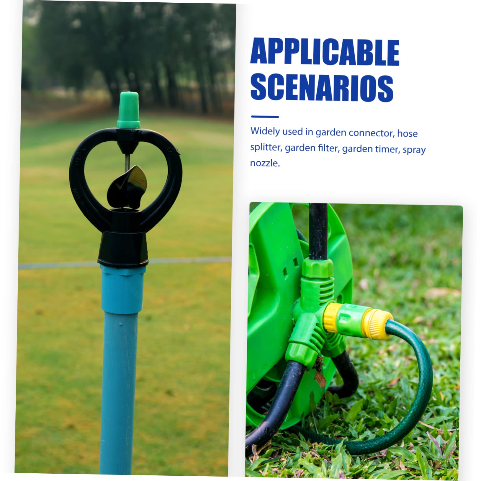 LIFKOME Copper Misting Nozzle for Irrigation Cooling System Compatible with Hose Efficient Atomizing Sprayer for Outdoor Gardening and Watering