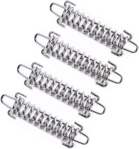 HL 4 hebillas de resorte para tienda de campaña, tensor de cuerda de toldo de acero inoxidable resistente, lonas, tiendas de campaña, accesorios