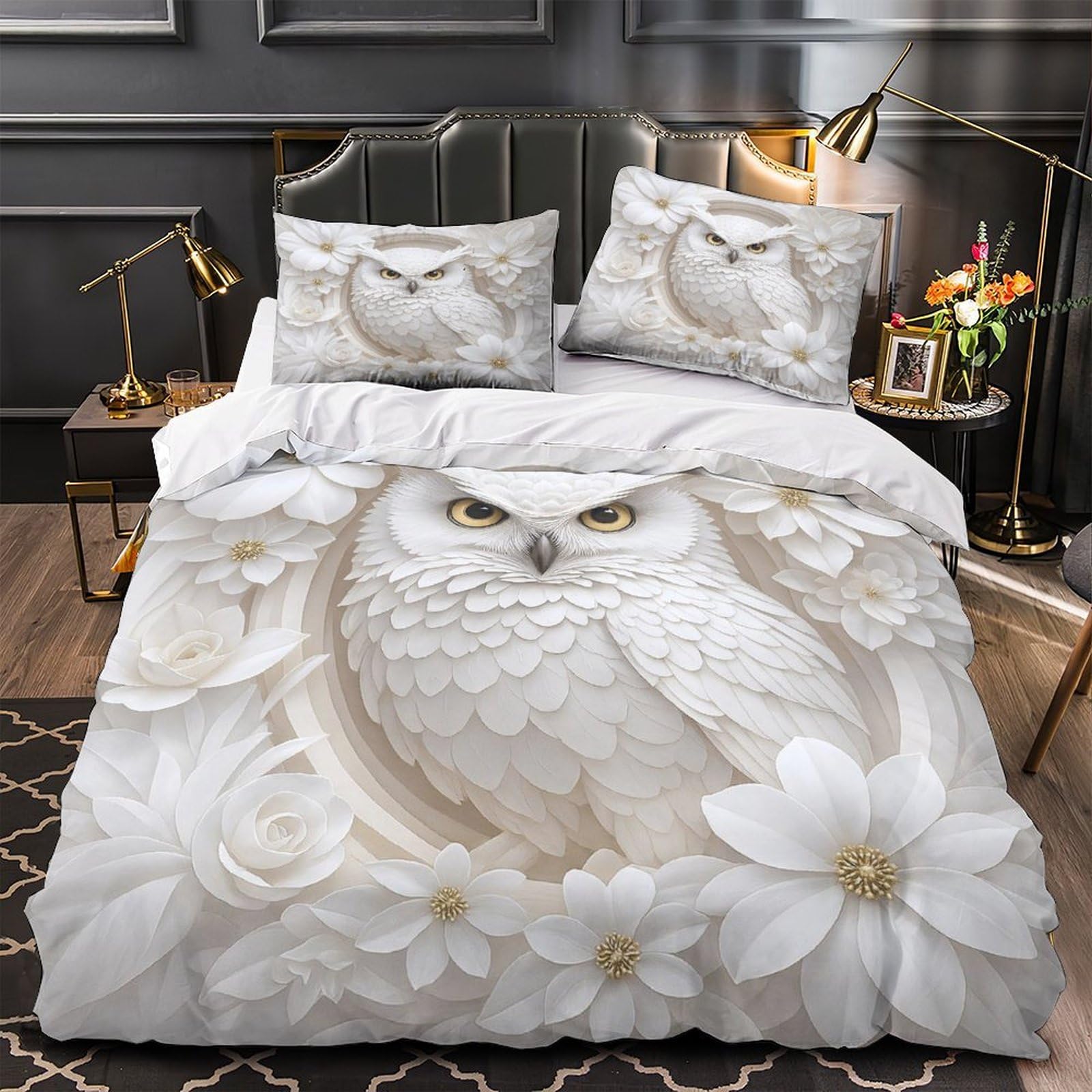 Housse de Couette Hibou Blanc pour transformer la chambre de votre garçon