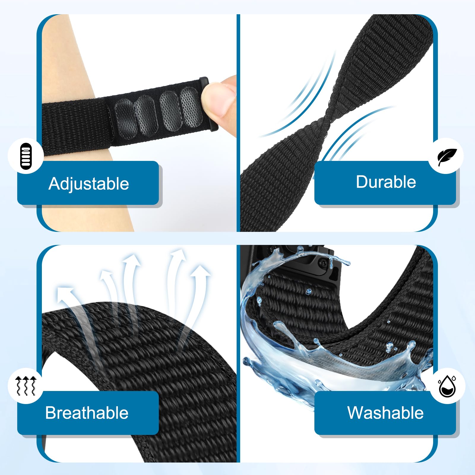 BTTNG 22mm Watch Strap Compatible With Garmin Fenix 8 47mm/7/7 Pro/6/6 Pro/5 Plus - Image 2