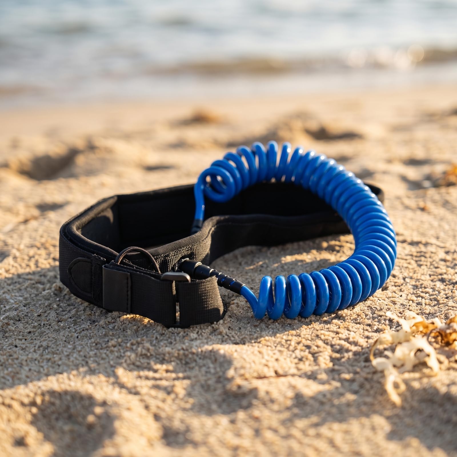 Leash Ceinture Spiralé Leash Taille Universel Accessoire pour Paddleboarrs, Hydrofoil, Vert, 10 Pieds