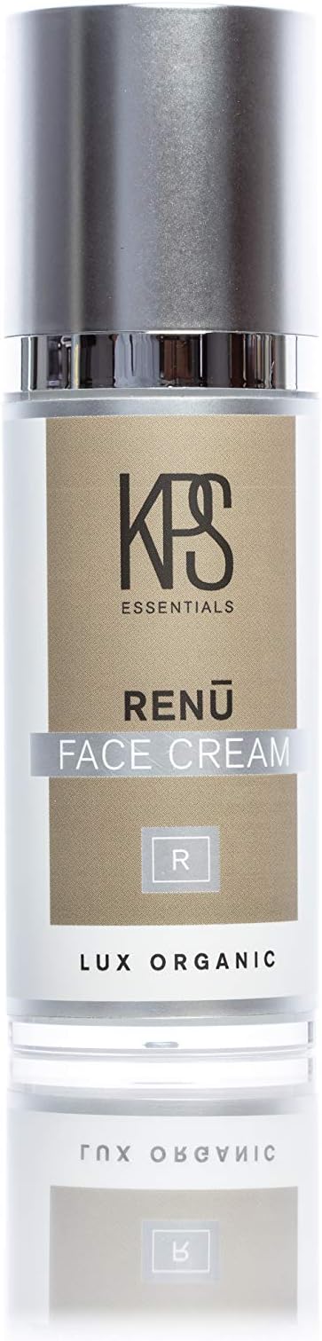 KPS Essentials Organic Renū Face Cream - 1oz | Hyaluronic Acid | Redefine Eye Cream | Dark Spot Corrector | Reduce Puffiness | Crepe Correcting
