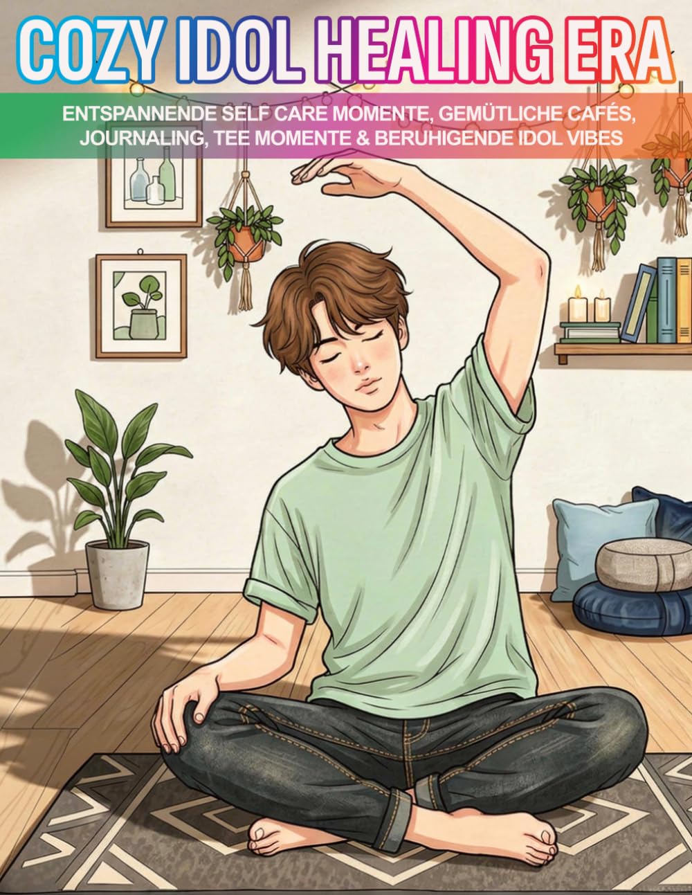 Cozy Idol Healing Era: Entspannende Self Care Momente, gemütliche Cafés, Journaling, Tee Momente & beruhigende Idol Vibes (Cozy Idol Malbücher)