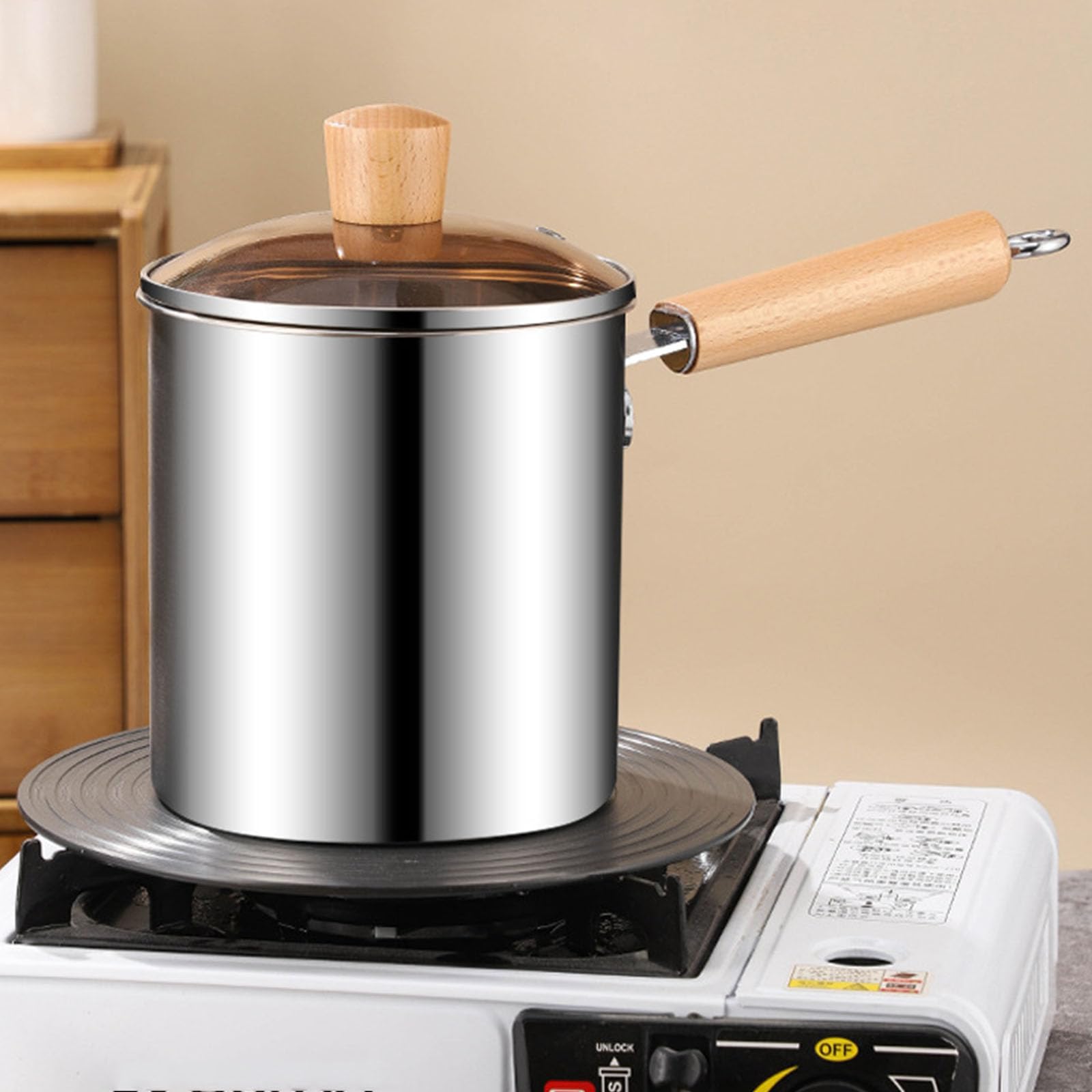 Sartén profesional pequeña profunda con cesta coladora, herramientas de cocina, freidoras de acero inoxidable, utensilios de cocina, freidora de aceite compacta con cesta de filtro