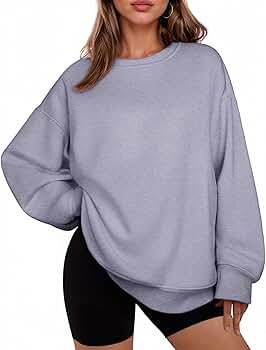 PINSPARK Women Sweatshirt Fleece Lined Pullover Tops with