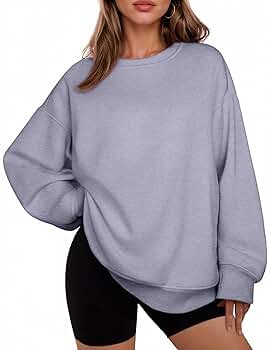 PINSPARK Women Sweatshirt Fleece Lined Pullover Tops with