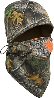 Flannel Camo Balaclava Waterproof Hunting Face Mask for Men Ski Mask Windproof Winter Face Cover for Cold Outdoor