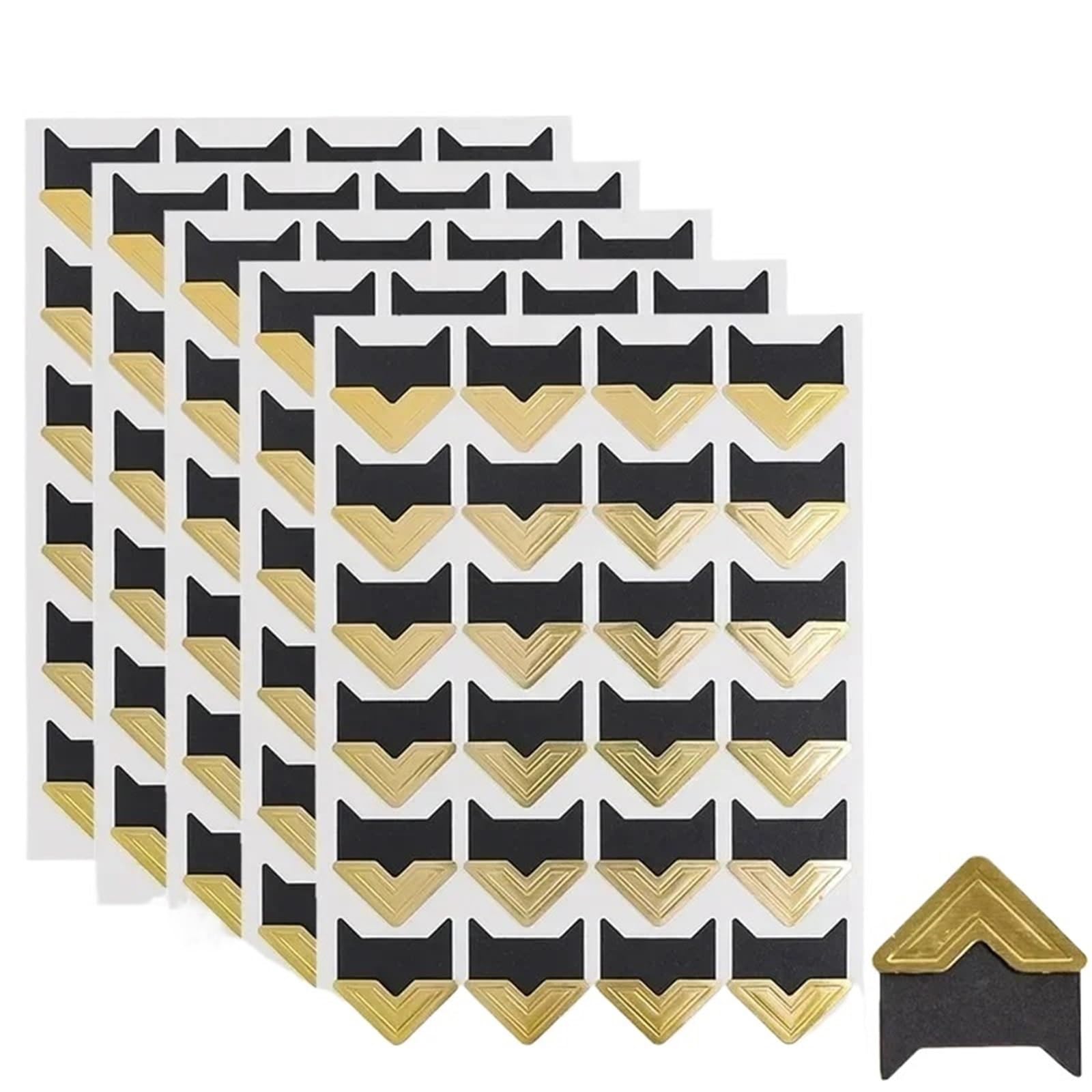Gwyzax Self Adhesive Photo Corners 240-2400PCS Photo Corner Sticker Kraft Paper DIY Vintage Stickers for Self-Adhesive Photoes Album Scrapbooking(Gold-1200pcs)