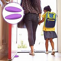 Vista 6 de Black Decor - Juego de 2 piezas de cuñas antideslizantes para puerta, tope de puerta de goma anticolisión, topes de puerta inclinados para ventana