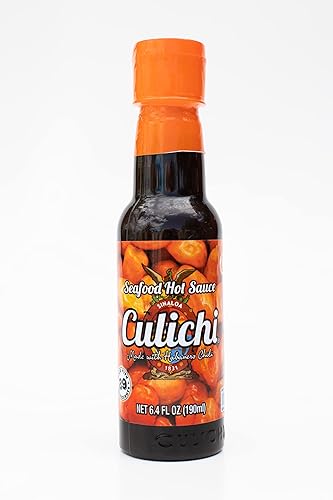 Miniatura 4 de Salsa Culichi (TM) - Salsa oficial habanero y salsa picante salada de mariscos hecha con el famoso chile chiltepin "oro rojo" y negro (salsa