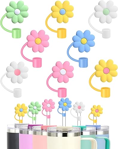 Stanley Cup - 8 tapas de popote grande de 0.4 pulgadas0.394 in de diámetro, para copa Stanley de 30 y 40 onzas, accesorios para popotes de silicona