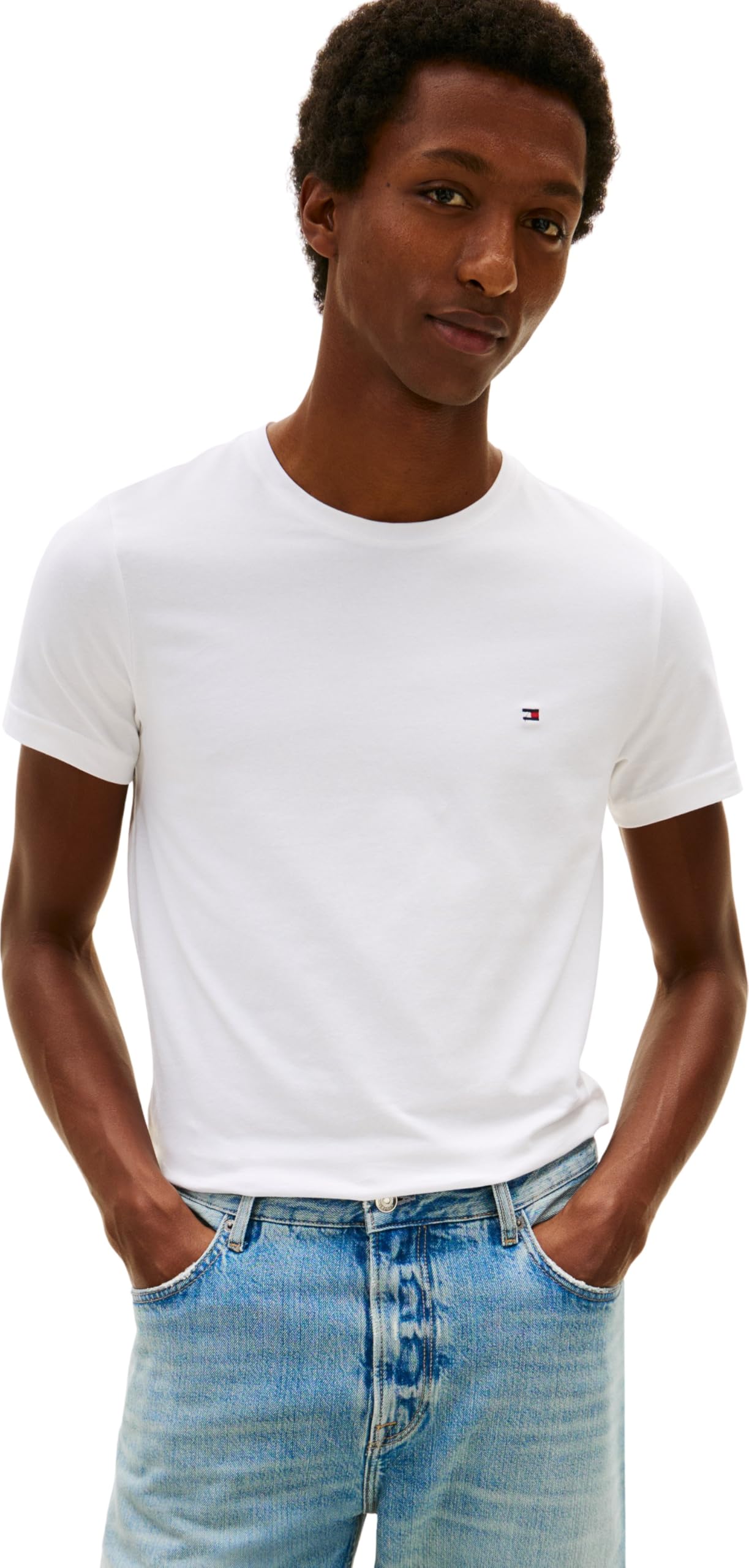 Men's Core Stretch Slim C-neck Tee Mw0mw27539 Short Sleeve T-Shirts (pack of 1)